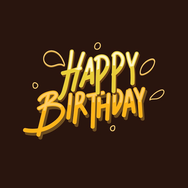 Premium Vector | Happy birthday greetings vector