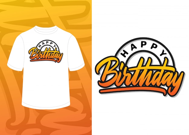 birthday design on t shirt