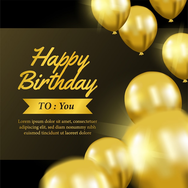 premium-vector-happy-birthday-invitation-template-with-gold-balloon