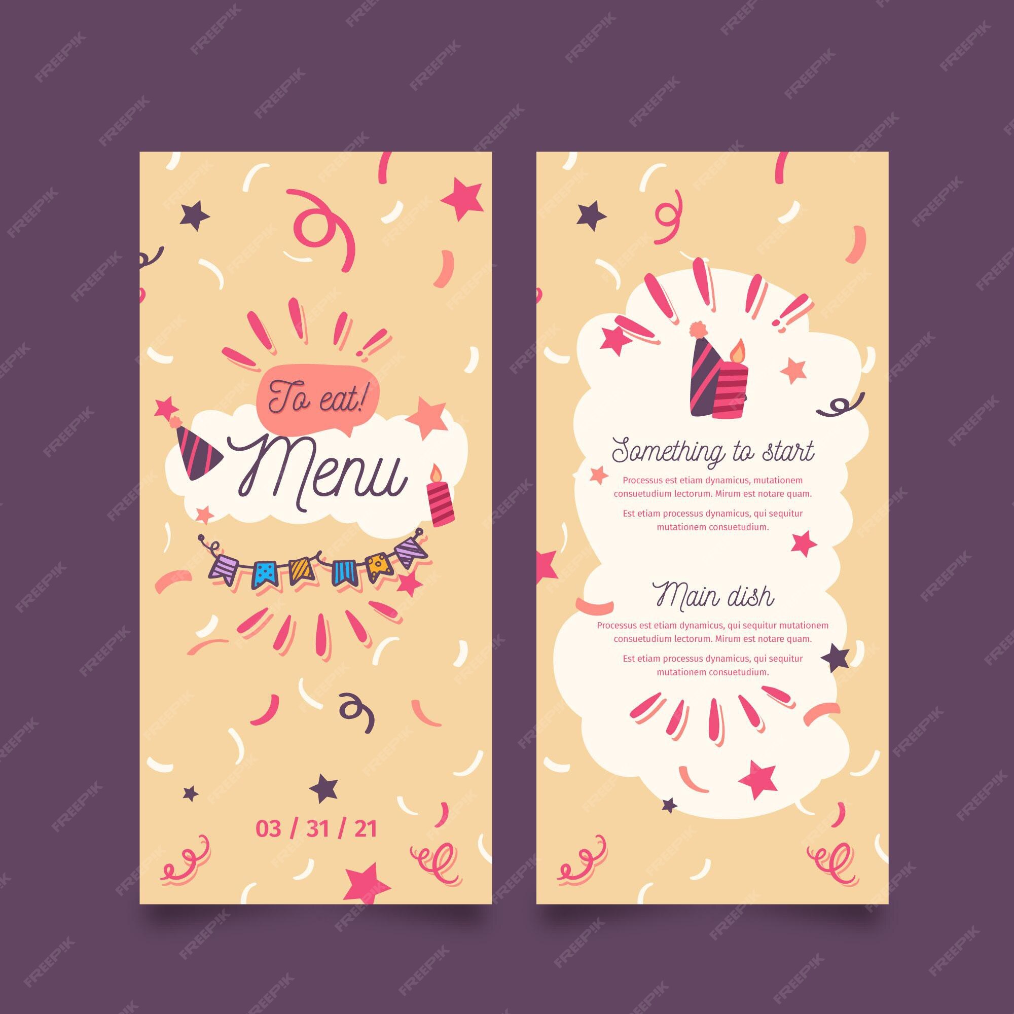 free-vector-happy-birthday-menu-template