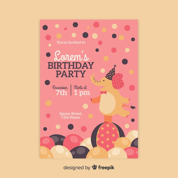 Download Free Happy Birthday Party Invitation Template Free Vector Use our free logo maker to create a logo and build your brand. Put your logo on business cards, promotional products, or your website for brand visibility.