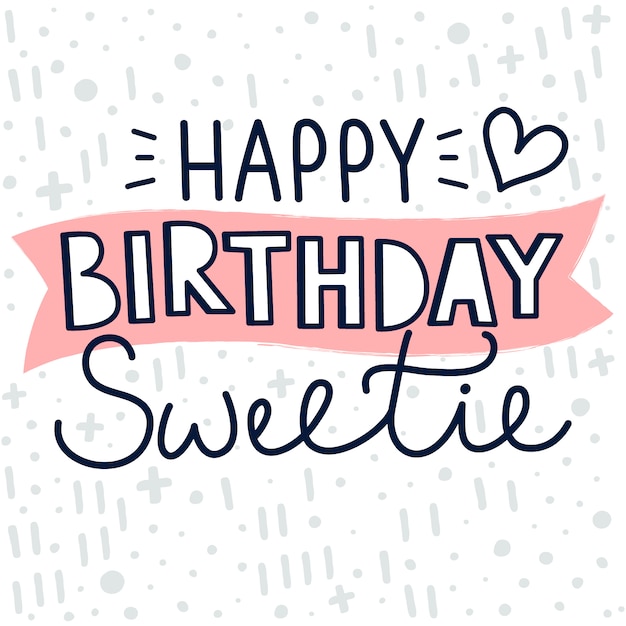 Premium Vector Happy Birthday Template Gift Card