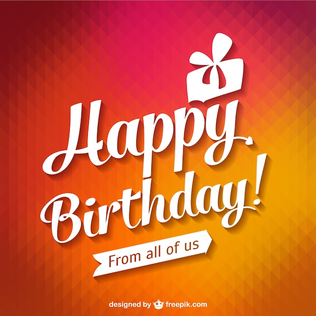 Download Free Happy Birthday Typography Card Free Vector Use our free logo maker to create a logo and build your brand. Put your logo on business cards, promotional products, or your website for brand visibility.