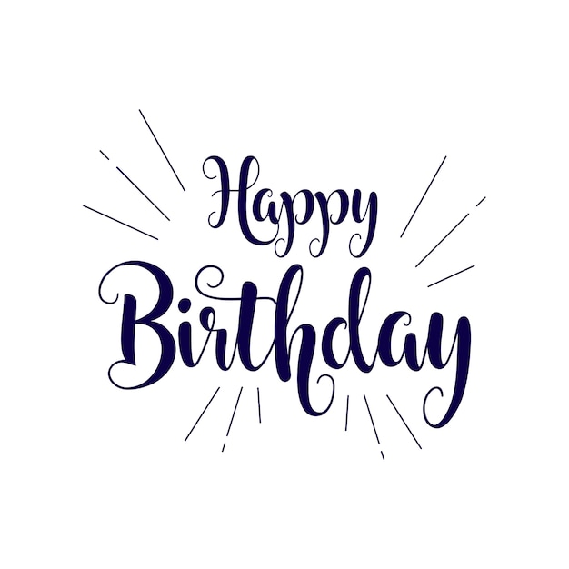 Download Premium Vector | Happy birthday vector template design ...