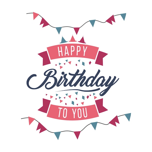 Download Happy birthday to you background | Premium Vector