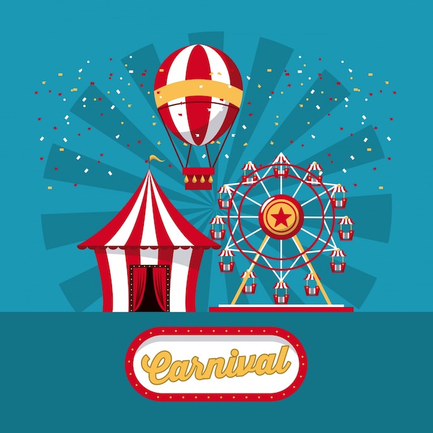 Premium Vector | Happy carnival illustration