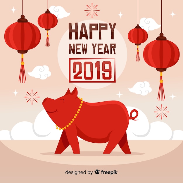 Free Vector Happy Chinese New Year 19