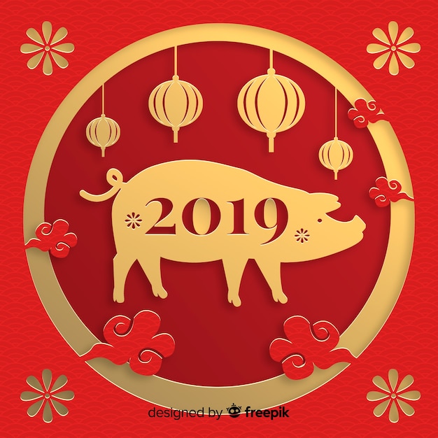 Free Vector Happy Chinese New Year 19