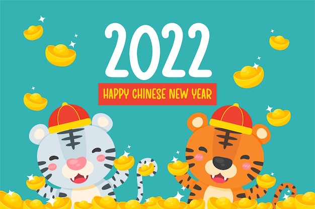 Premium Vector Happy chinese new year 2022. cartoon