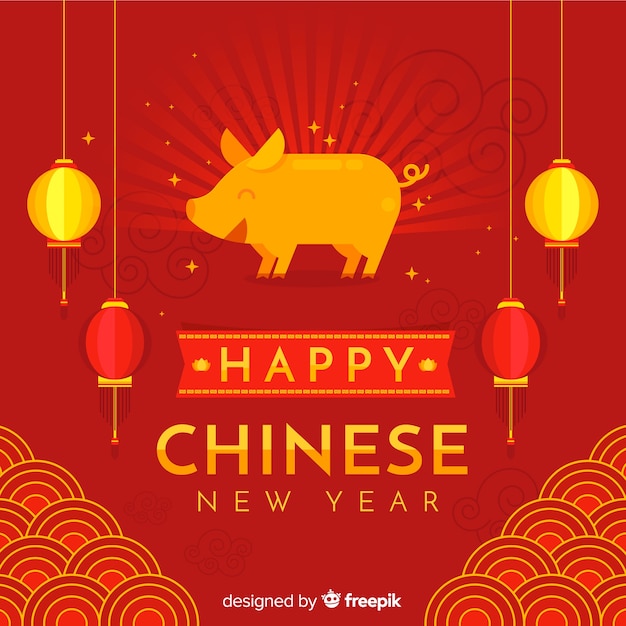 Free Vector | Happy chinese new year