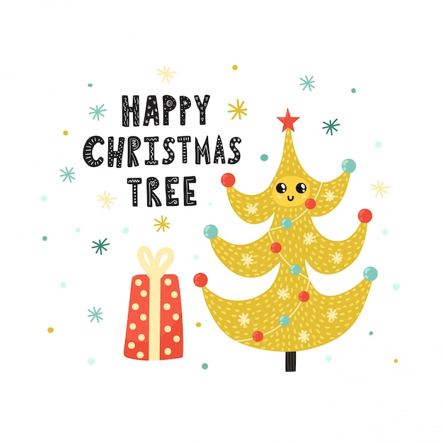 happy christmas tree image
