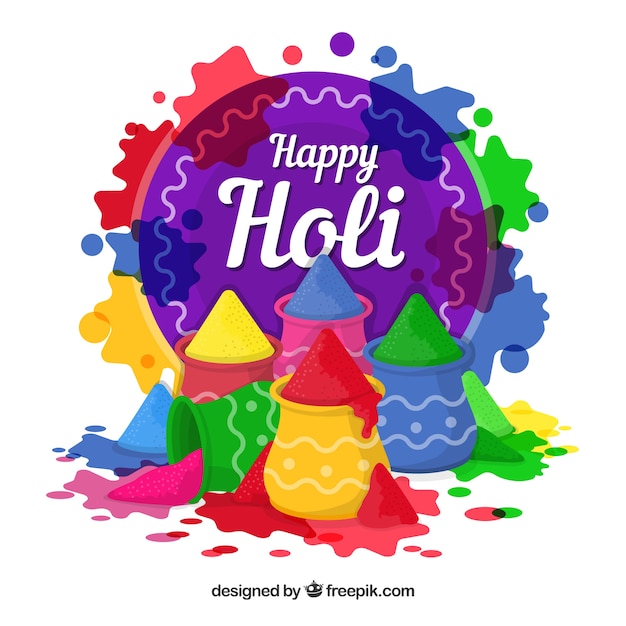 happy colorful holi