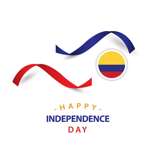 Premium Vector Happy columbia independent day vector template design