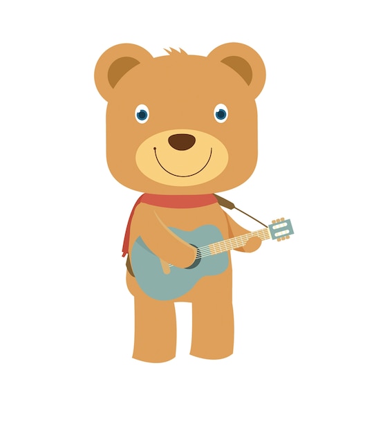 guitar teddy bear