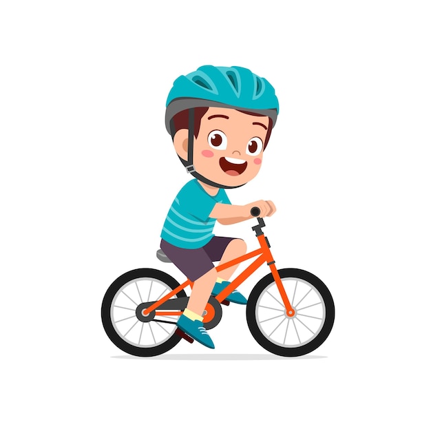 kid riding bicycle