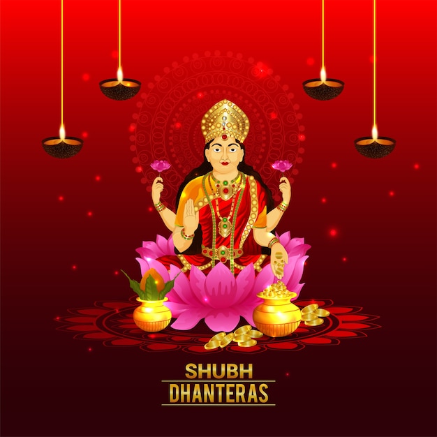 Premium Vector | Happy dhanteras design