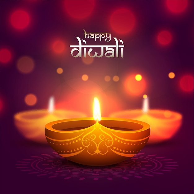 Premium Vector | Happy diwali celebration background.