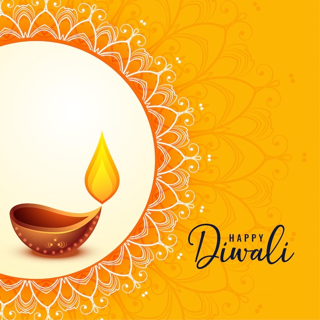 Happy diwali greeting banner beautiful\
design