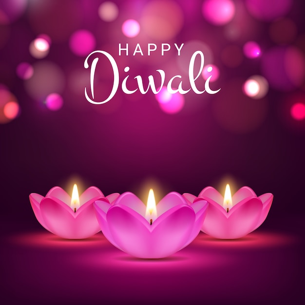 Premium Vector Happy diwali poster, indian festival of lights, hindu