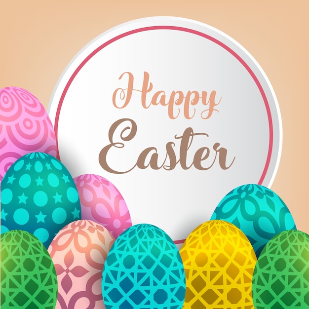 happy easter template
