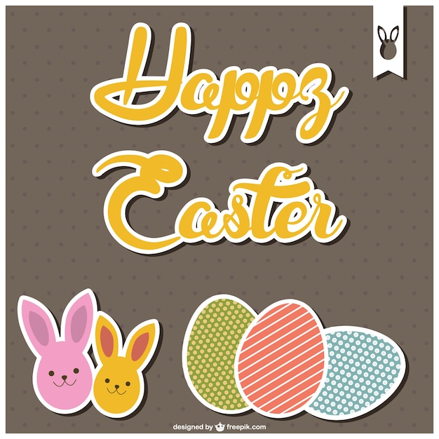 Download Vector Easter Card Template Vectorpicker