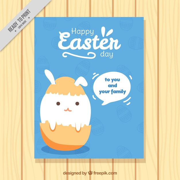 Happy easter day brochure