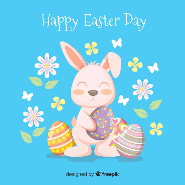 Happy easter day | Free Vector