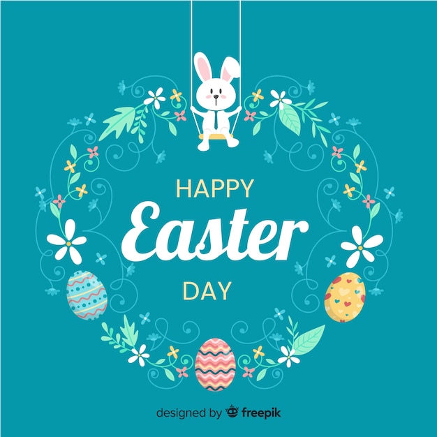 Happy easter day | Free Vector