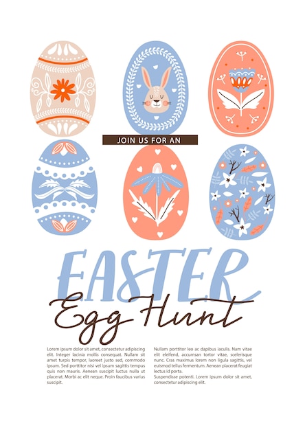 Easter Egg Hunt Invitation Template Free from image.freepik.com