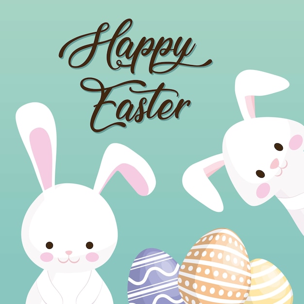 Premium Vector | Happy easter