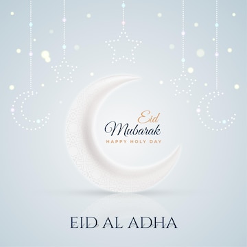 Premium Vector | Happy eid al adha mubarak background with hanging ...