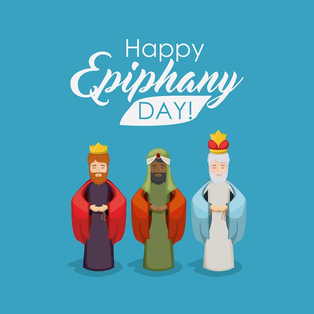 Happy epiphany day | Premium Vector