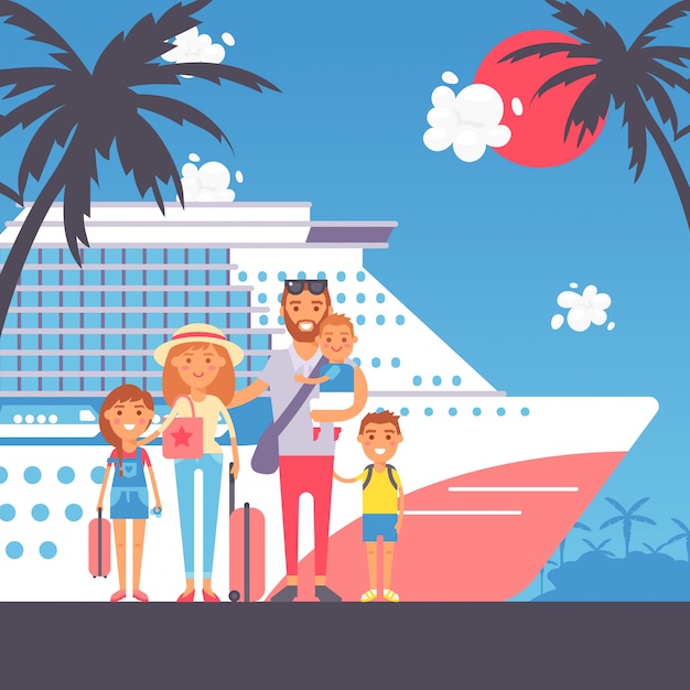 family on cruise