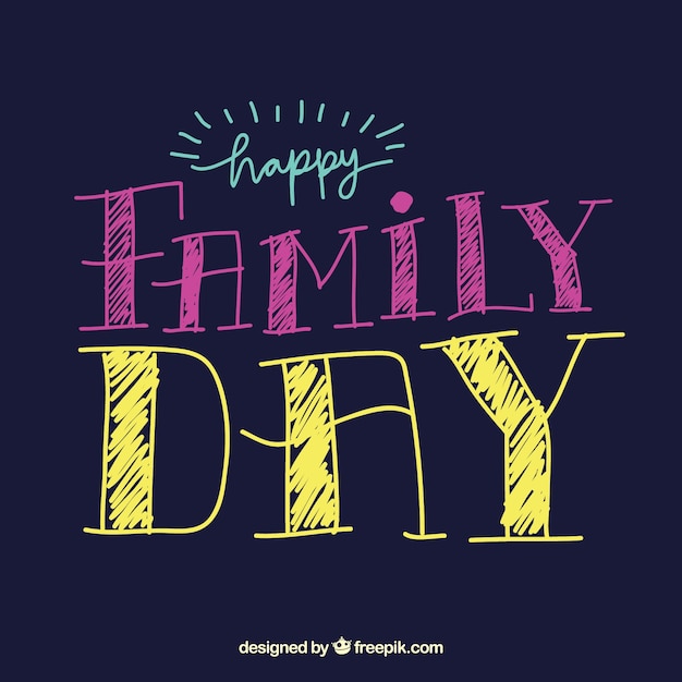 Happy family day background
