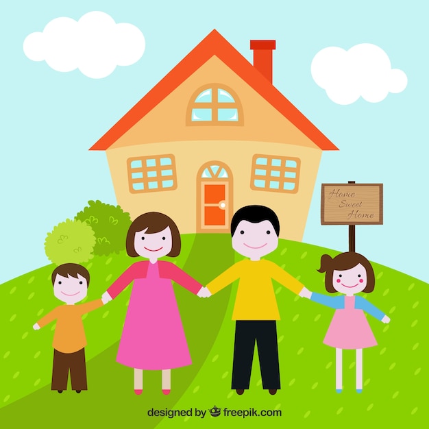 family illustration free download