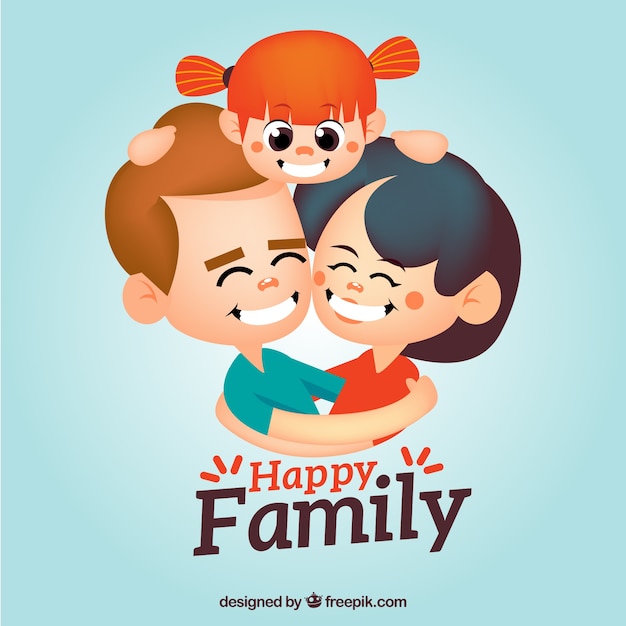 Download Happy family illustration | Free Vector