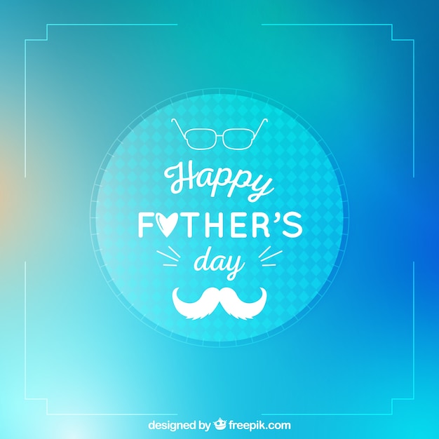 Happy father\'s day background in blurred\
style