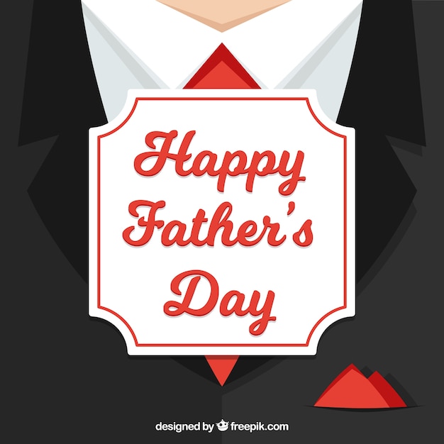 Happy father\'s day background with a black\
suit