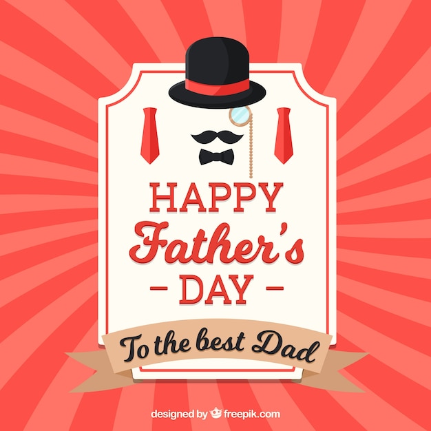 Happy father's day background with lines
pattern