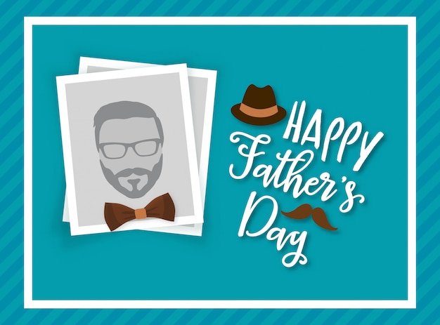 happy fathers day frame