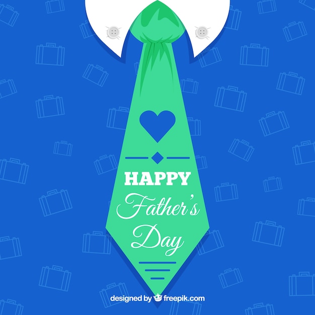 Happy father\'s day background with tie