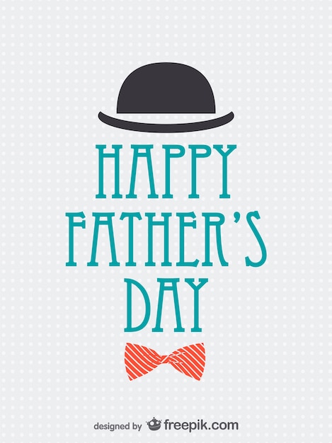 Free Vector | Happy father's day card