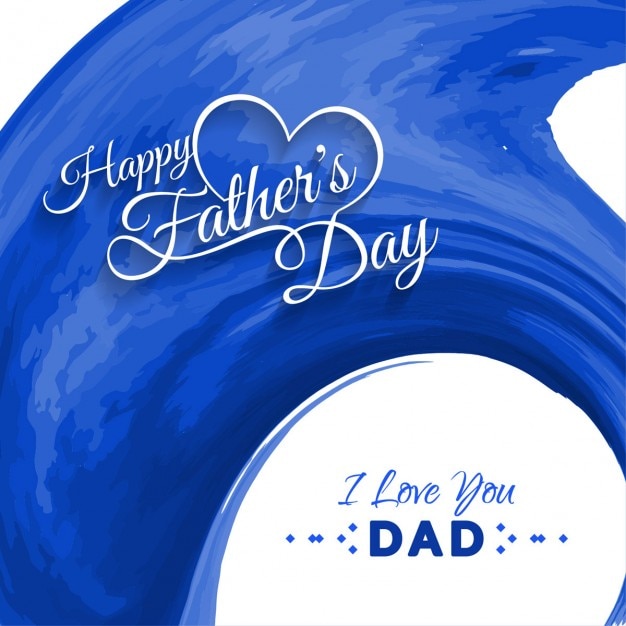 Happy father's day decorative background with
paint