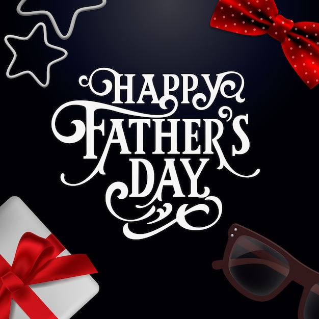 Premium Vector Happy Father S Day Handwritten Lettering