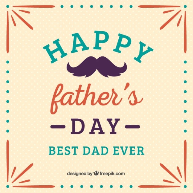Happy Father's day template Vector Free Download