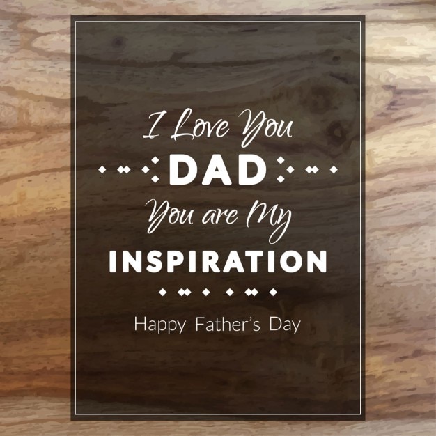 Happy father\'s day wooden background with a\
beautiful phrase
