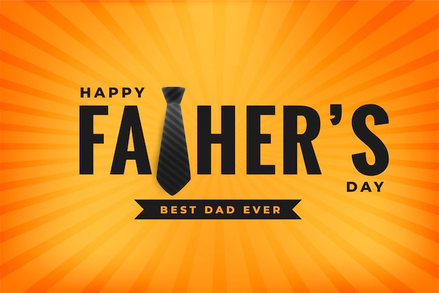 Download Free Vector | Happy fathers day best dad ever yellow
