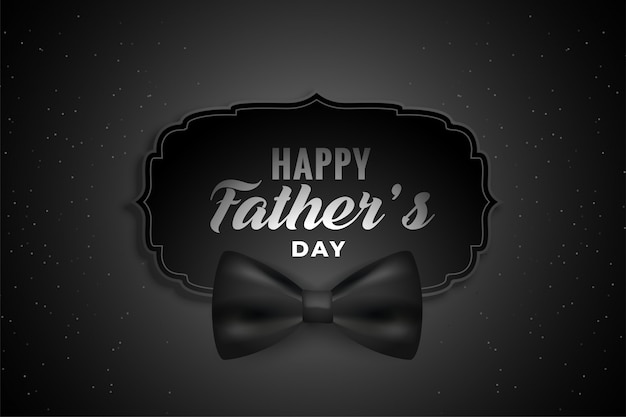 Download Free Vector | Happy fathers day black background with ...