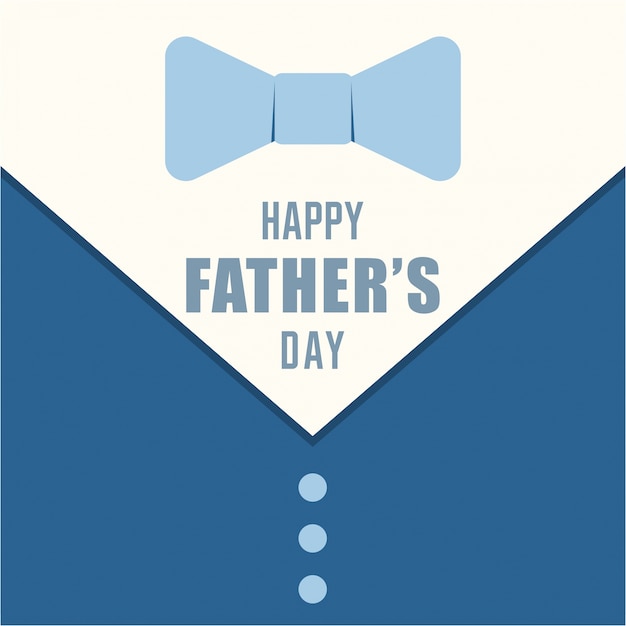 Happy fathers day card design with suit