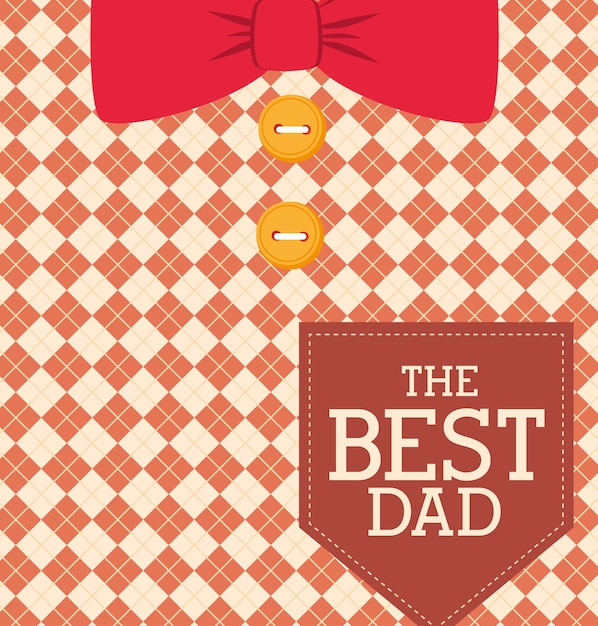 Download Happy fathers day card design. | Premium Vector